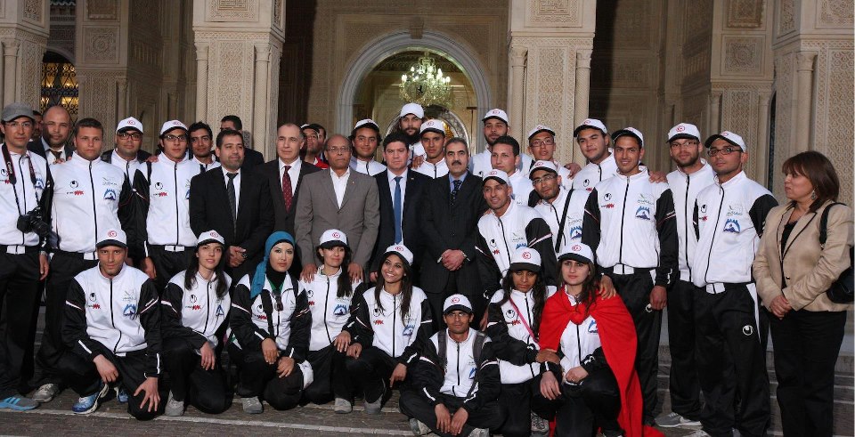 marche Sfax-Tunis à pieds. au palais présidentiel (1)