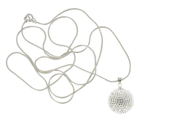 Collier-Boule-a-Facettes-Strass-Cristal-ref10723 (Copier)