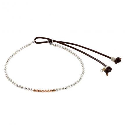 BR ACELET PERLE D FOR ET D ARGENT