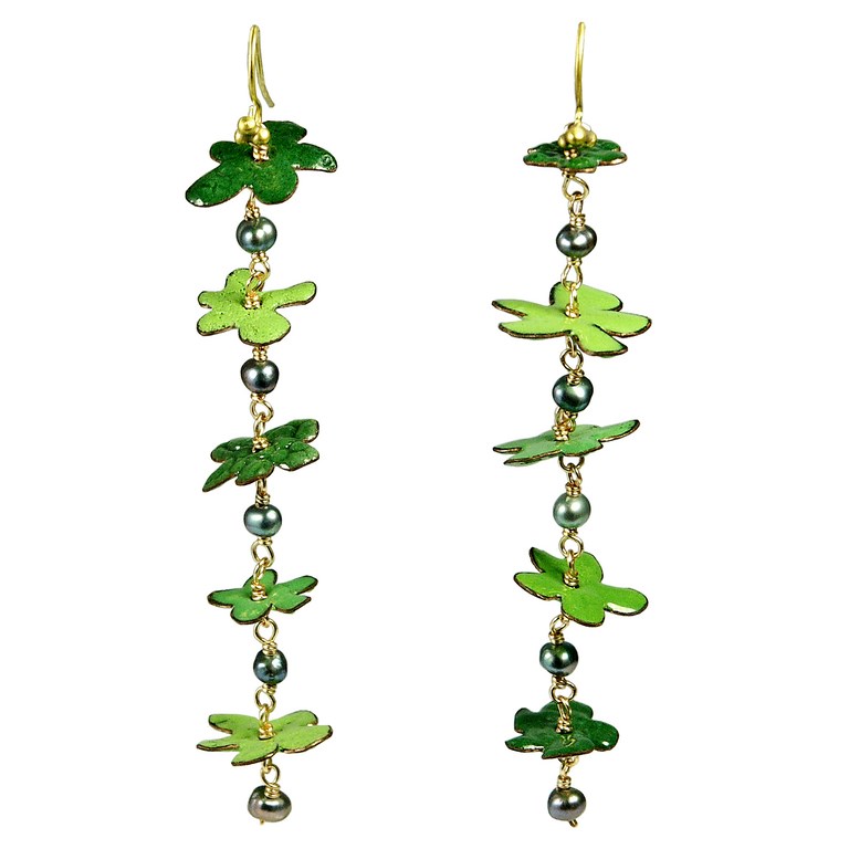 Boucles d'Oreille Semis Vert (1) (Copier)