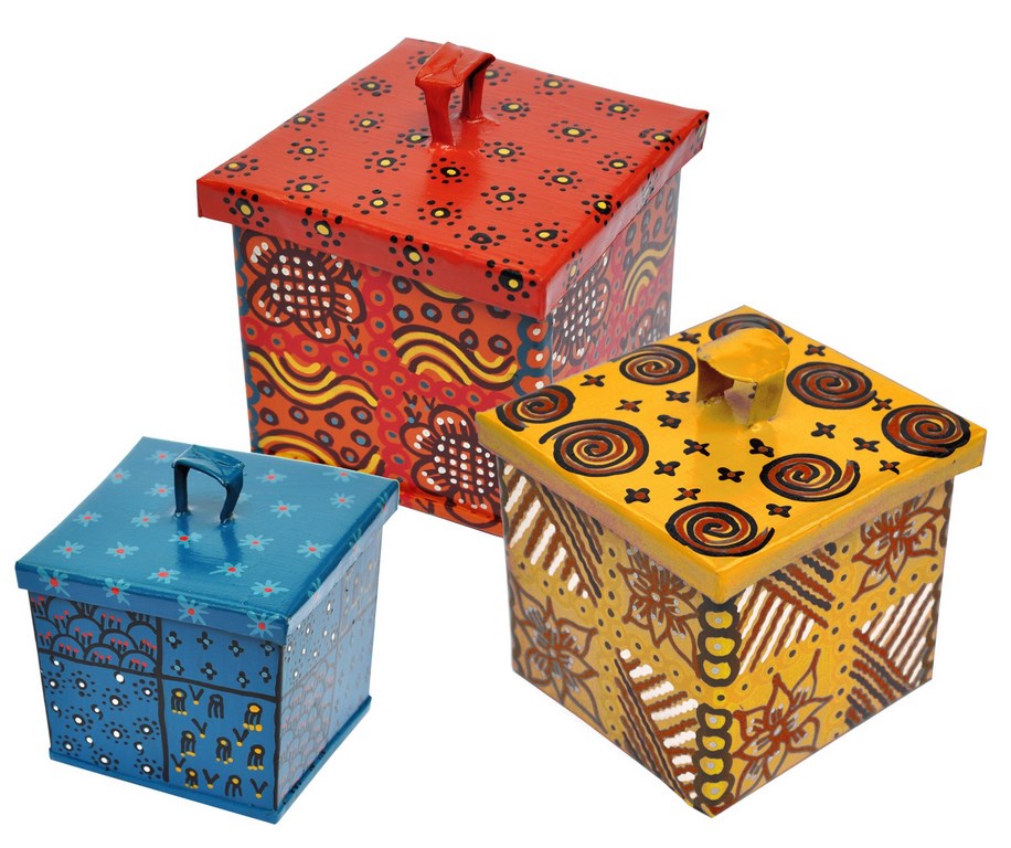 Ithemba - Boite carré en tole peinte (Copier)