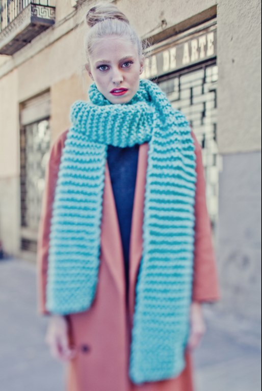 We are knitters - écharpe bleue (Copier)