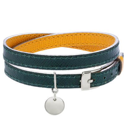 lilou-bracelet-cuir-medaille-1cm-argent 54 euros