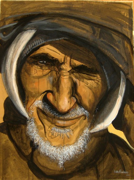 acrylic on kraft 62cmX46cm