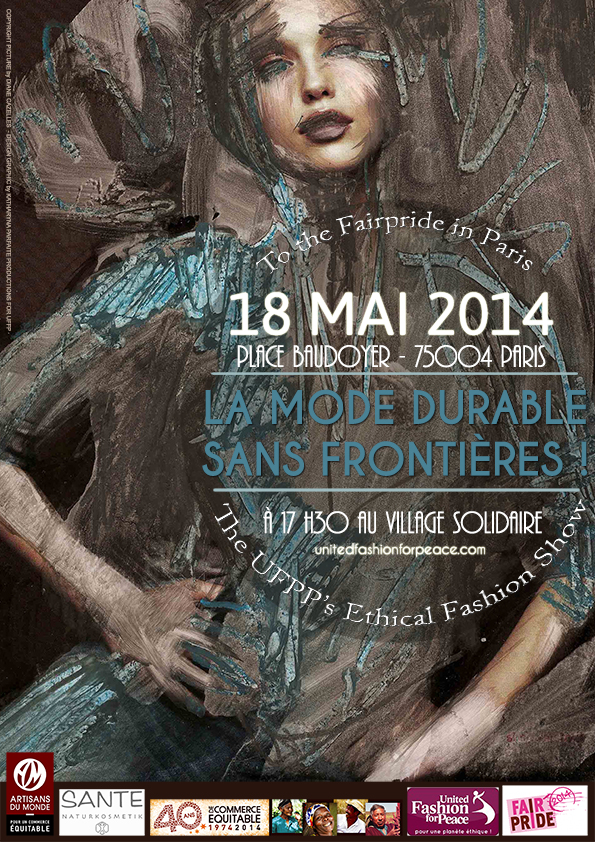 Webaffiche UFFP DEFILE DE MODE ETHIQUE- FAIRPRIDE PARIS 2014