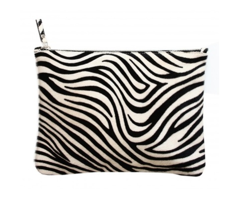 Pochette Pochette zébrée en cuir. L'ATELIER sur www.my-fashionlab.com 70.00€