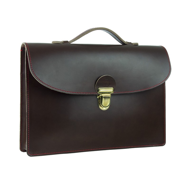 Serviette 36 - Marron et Rouge - Profil (Copier)