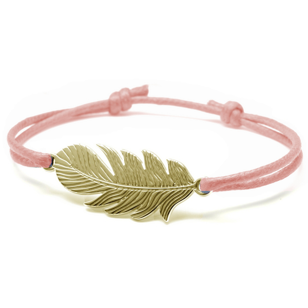 Bracelet plume or