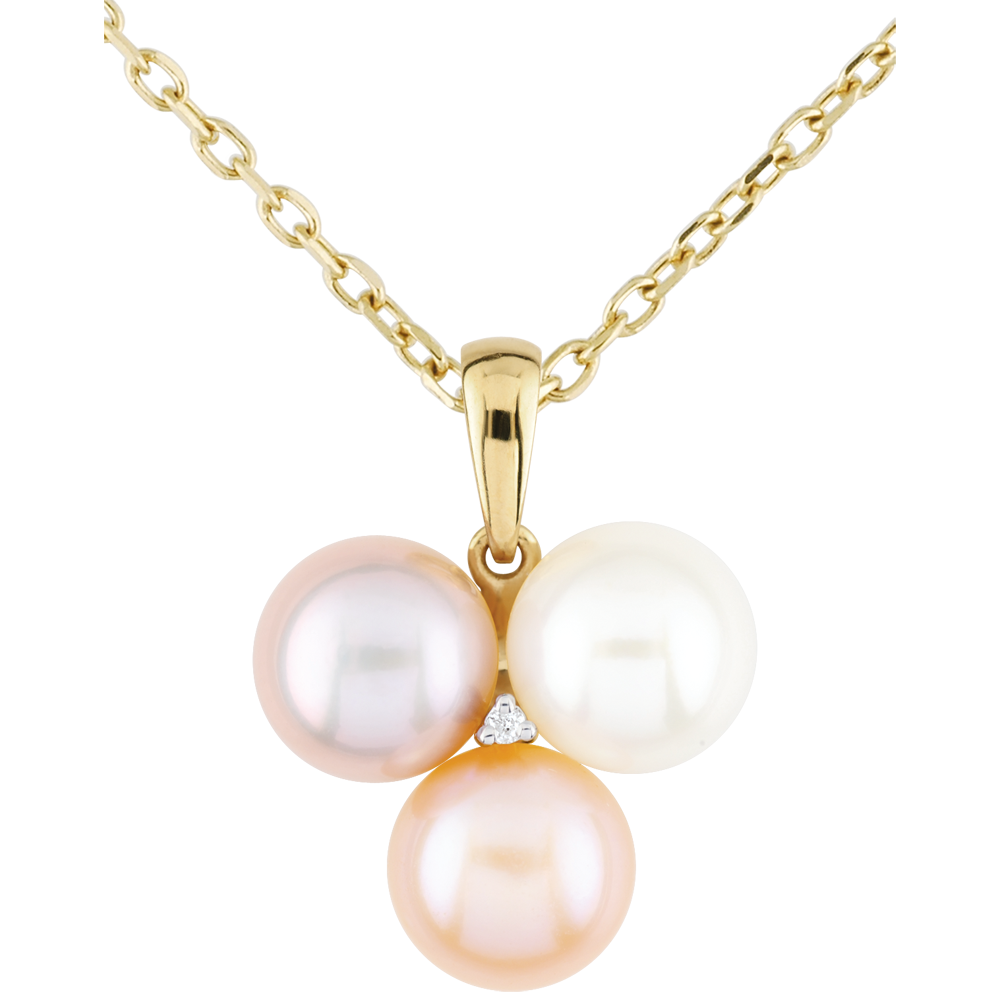 _Edenly-Pendentif Trio nacré-trio de perles uni