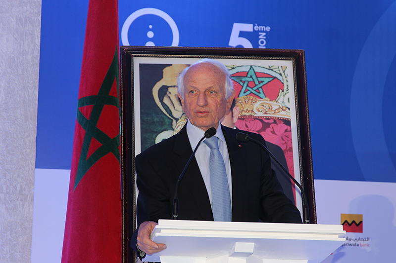   André Azoulay Conseiller de sa Majesté le Roi du Maroc, prend la parole et fait l'ouverture du WTE Mai 2014
