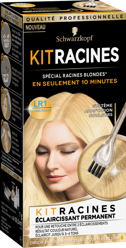 Schwarzkopf - Kit Racines - Coloration Racines Permanente - Blond BR1